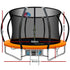 10ft Kids Trampoline with Basketball Hoop Safety Net Ladder