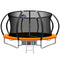 12ft Kids Trampoline with Basketball Hoop Safety Net Ladder