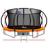 12ft Kids Trampoline with Basketball Hoop Safety Net Ladder
