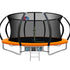 14ft Trampoline Safety Net Basketball Hoop Outdoor Kids Trampoline