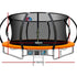 14ft Trampoline Safety Net Basketball Hoop Outdoor Kids Trampoline
