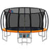 16ft Trampoline Safety Net Basketball Hoop Outdoor Kids Trampoline