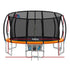 16ft Trampoline Safety Net Basketball Hoop Outdoor Kids Trampoline