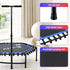 48inch Hexagon Fitness Trampoline Rebounder Adjustable Handrail Blue