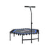 48inch Hexagon Fitness Trampoline Rebounder Adjustable Handrail Blue