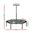 48inch Hexagon Fitness Trampoline Rebounder Adjustable Handrail Green