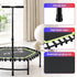 48inch Hexagon Fitness Trampoline Rebounder Adjustable Handrail Green