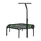 48inch Hexagon Fitness Trampoline Rebounder Adjustable Handrail Green
