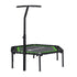 48inch Hexagon Fitness Trampoline Rebounder Adjustable Handrail Green
