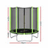 6FT Kids Trampoline Round Rebounder with Enclosure Net Green