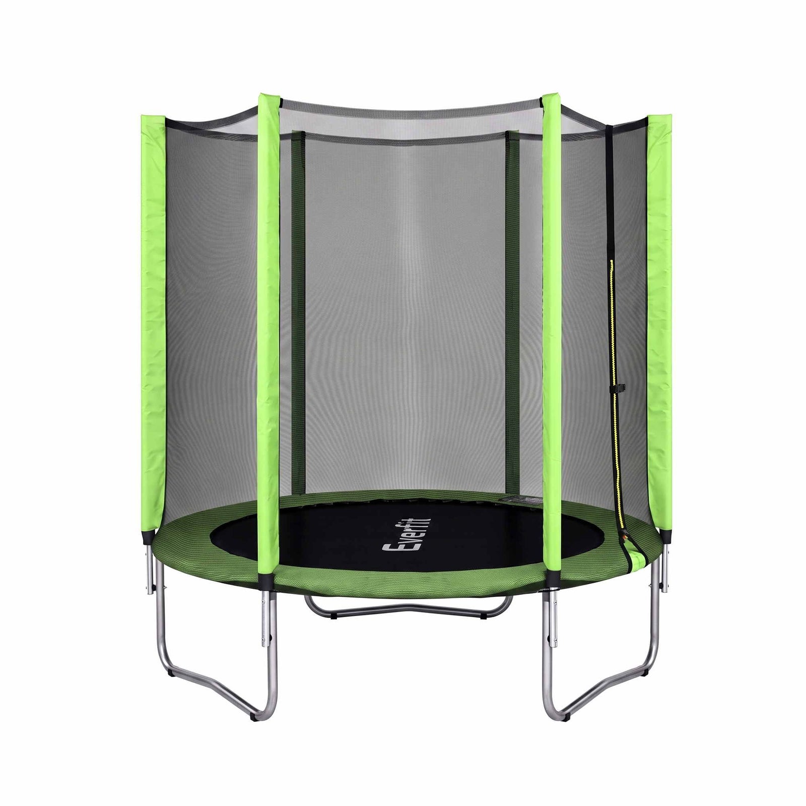 6FT Kids Trampoline Round Rebounder with Enclosure Net Green