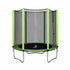 6FT Kids Trampoline Round Rebounder with Enclosure Net Green