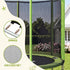 6FT Kids Trampoline Round Rebounder with Enclosure Net Green