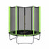 6FT Kids Trampoline Round Rebounder with Enclosure Net Green