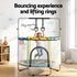 55inch Trampoline Kids Rebounder with Basketball Set Sandbag Boxing Game