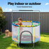 55inch Trampoline Kids Rebounder with Basketball Set Sandbag Boxing Game