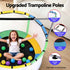 55inch Trampoline Kids Rebounder with Basketball Set Sandbag Boxing Game