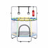 55inch Trampoline Kids Rebounder with Basketball Set Sandbag Boxing Game