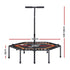 Everfit 51inch Hexagon Fitness Trampoline Rebounder Adjustable Handrail Orange