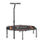 51" Hexagon Fitness Trampoline – Rebounder w/ Adjustable Handrail, Orange