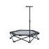 Fitness Foldable Trampoline Rebounder Adjustable Handle Indoor Exercise Black