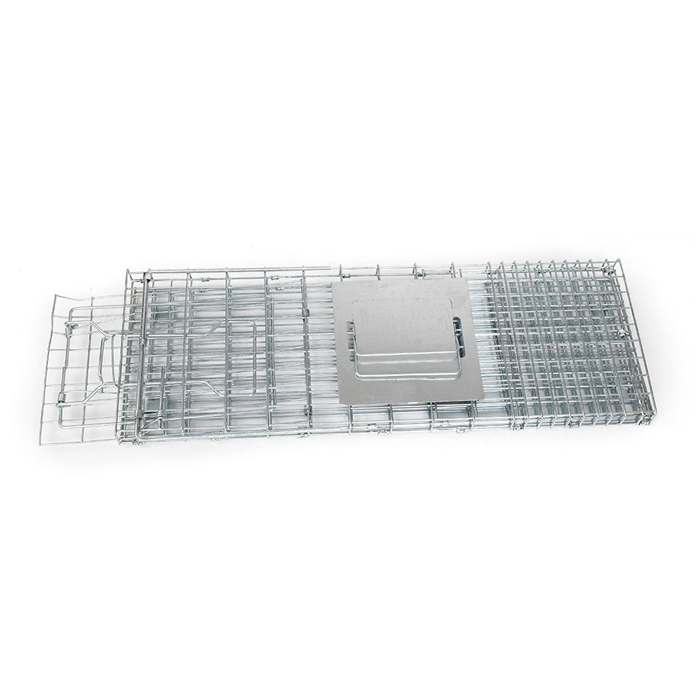 Large Humane Animal Trap Cage – Galvanised Wire, Spring Door, Collapsible