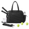 Tennis Tote Bag Gym Bag Sports Duffle Bags Holds 2 Rackets Black