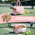 Tennis Tote Bag Gym Bag Sports Duffle Bags Holds 2 Rackets Pink