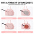 Tennis Tote Bag Gym Bag Sports Duffle Bags Holds 2 Rackets Pink
