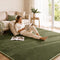 Artiss Tatami Floor Mattress 200x200cm 3cm Foam Futon Mat Coral Velvet Green