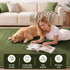 Artiss Tatami Floor Mattress 200x200cm 3cm Foam Futon Mat Coral Velvet Green