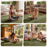 Artiss Tatami Floor Mattress 200x200cm 3cm Foam Futon Mat Coral Velvet Green