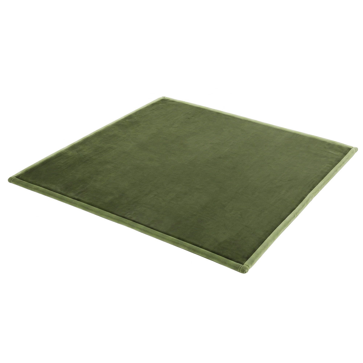 Artiss Tatami Floor Mattress 200x200cm 3cm Foam Futon Mat Coral Velvet Green