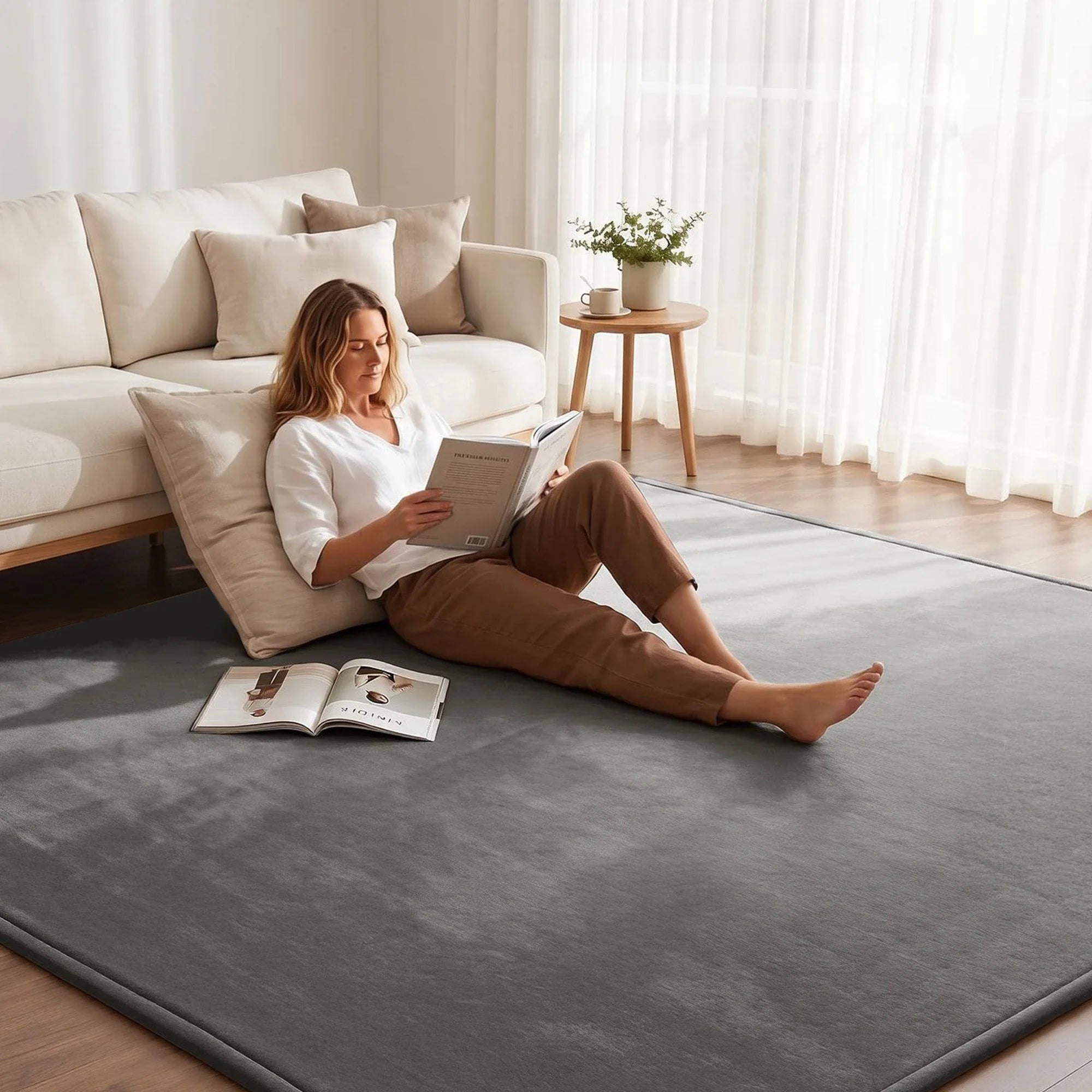 Tatami Mat Floor Mattress 3cm Thick Futon Mattresses Mellow Mat Rugs Living Room Grey