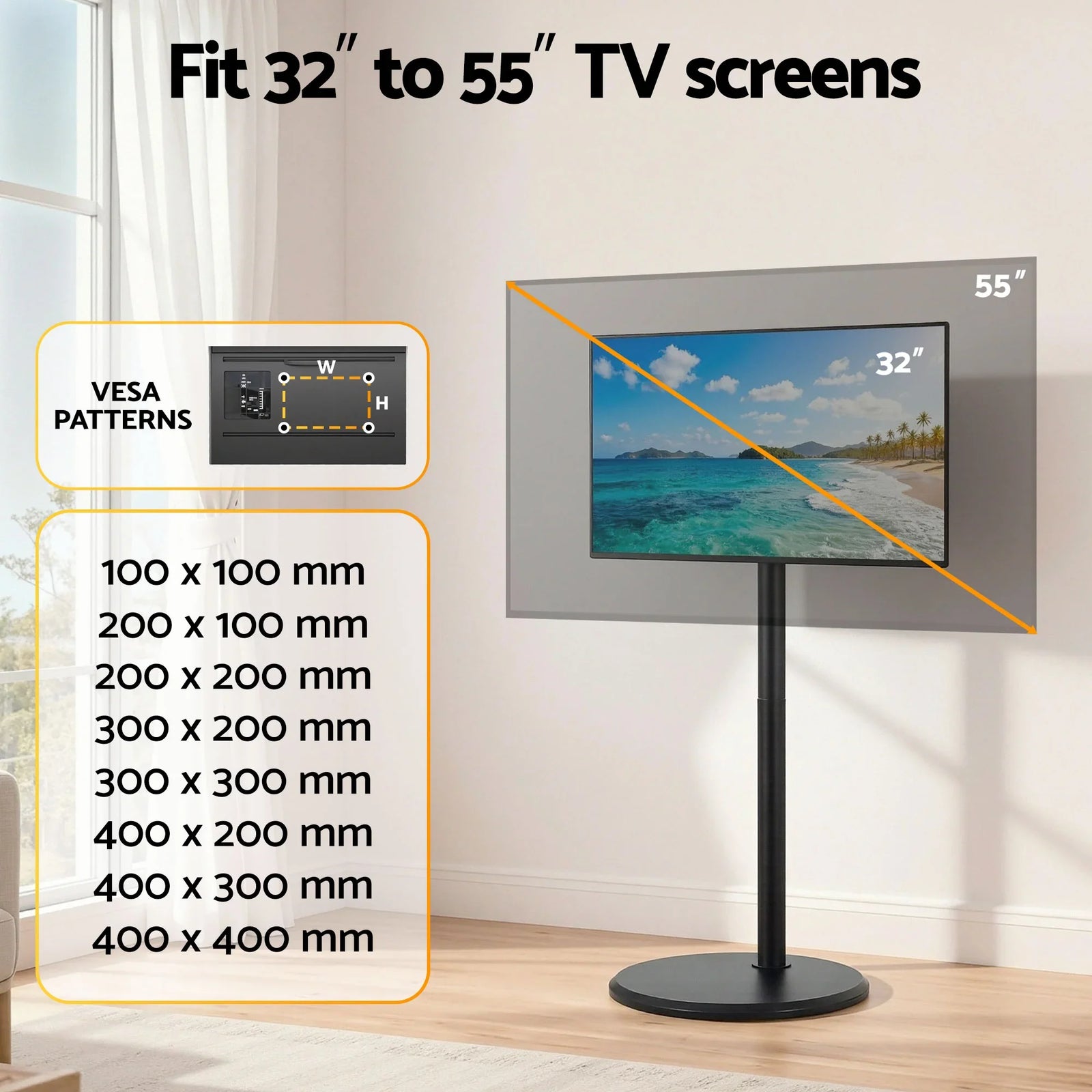 Mobile TV Stand 32–55