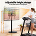 Mobile TV Stand 32–55" – Height & Tilt Adjustable Floor Mount with Wheels