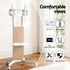 Mobile TV Floor Stand for 32-65" Mount Bracket Universal Adjustable Height with Wheels