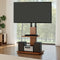 Artiss TV Stand 32-70 Inch Swivel Height Adjustable Wooden Base Black Mount