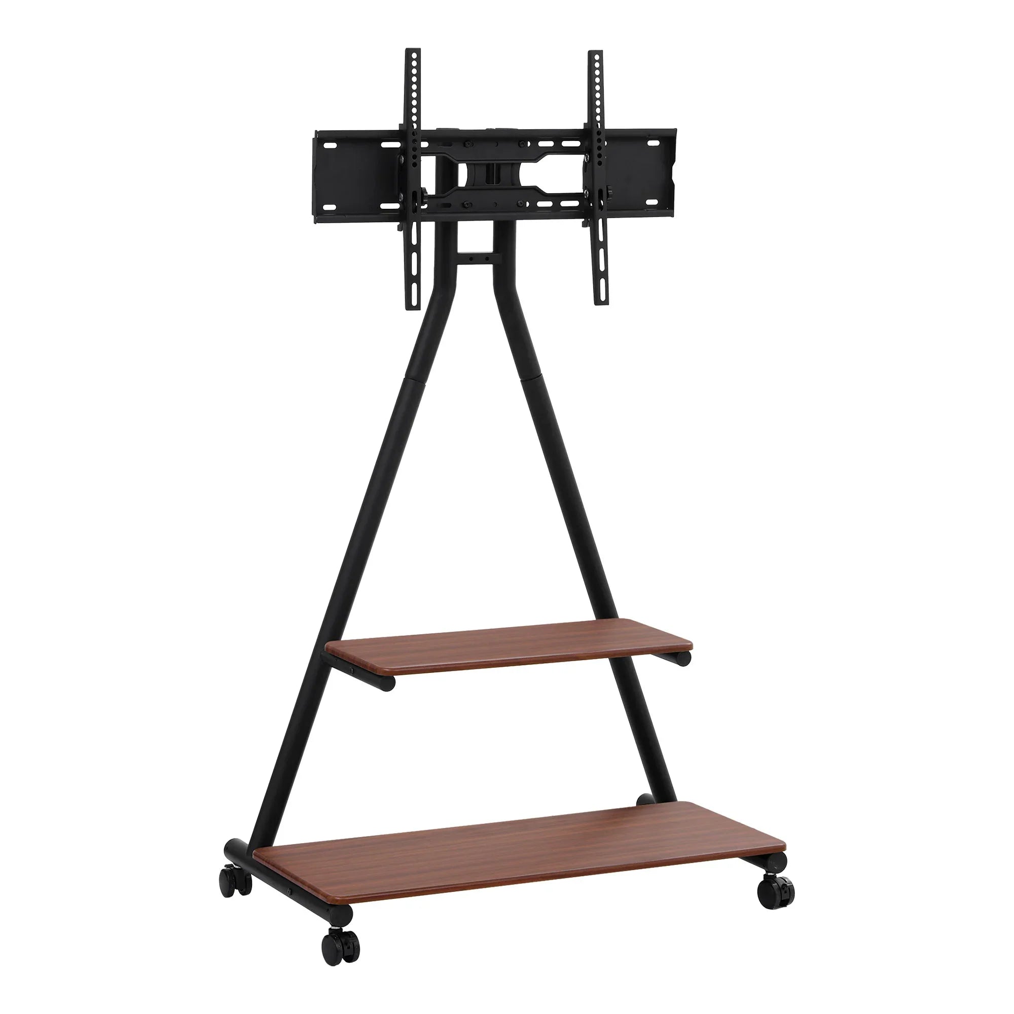 Mobile TV Stand Rolling Cart Wheels 32-75" Heavy Duty 133kg Mount Bracket