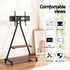 Mobile TV Stand Rolling Cart Wheels 32-75" Heavy Duty 133kg Mount Bracket