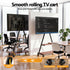 Mobile TV Stand Rolling Cart Wheels 32-75" Heavy Duty 133kg Mount Bracket