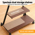 Mobile TV Stand Rolling Cart Wheels 32-75" Heavy Duty 133kg Mount Bracket