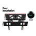 TV Wall Mount 32–70" – Tilt & Swivel, Full‑Motion, 50kg Capacity, Black
