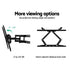 TV Wall Mount 23–55 Inch Full Motion Swivel Tilt Bracket 50kg Black