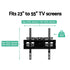 TV Wall Mount 23–55 Inch Full Motion Swivel Tilt Bracket 50kg Black