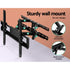 TV Wall Mount 23–55 Inch Full Motion Swivel Tilt Bracket 50kg Black