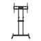 Mobile TV Stand 23–65" Rolling TV Trolley Cart Height Adjustable Black
