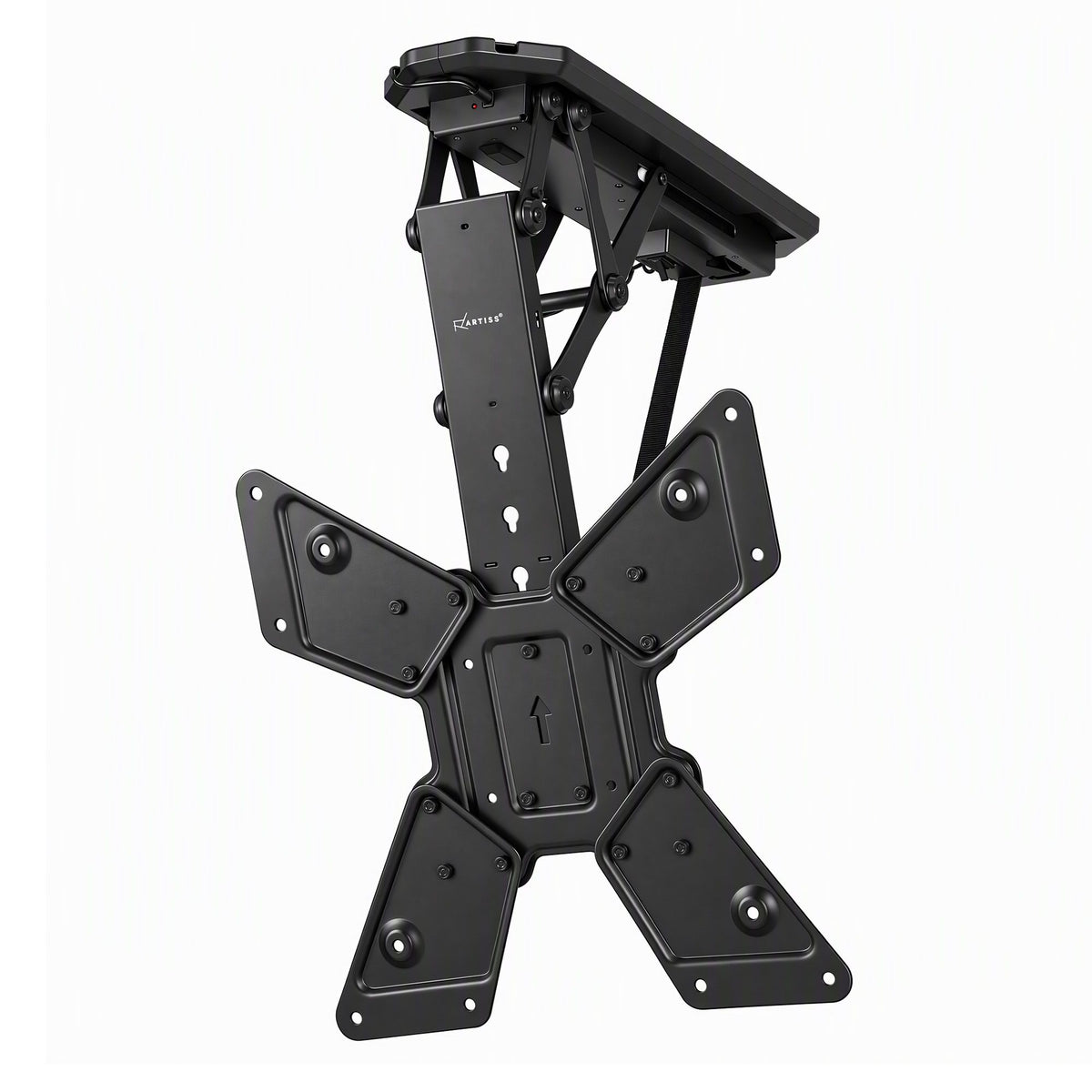 Artiss Motorised Ceiling TV Mount Flip Down 23-55 Inch VESA 400x400 Remote 30kg