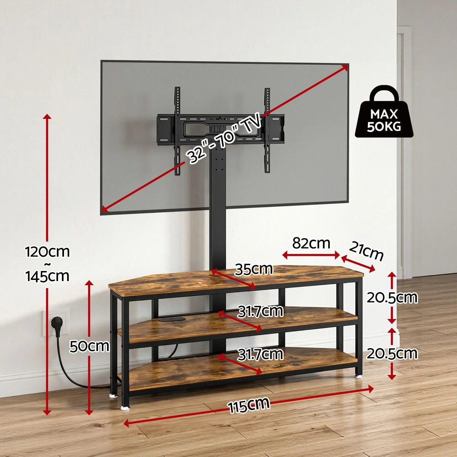 Corner TV Stand 32-70