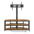 Corner TV Stand 32-70" w/ Mount LED Lights & Power Outlet Space Saving